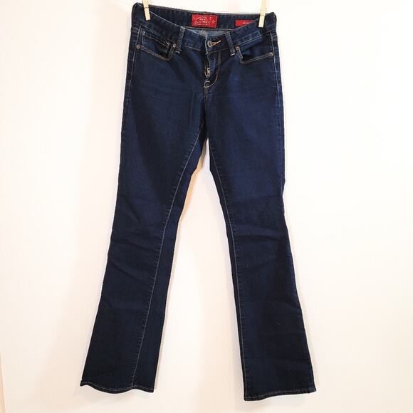 Lucky Brand Leyla Boot Dark Wash Blue Jean 2/26 - Picture 1 of 7